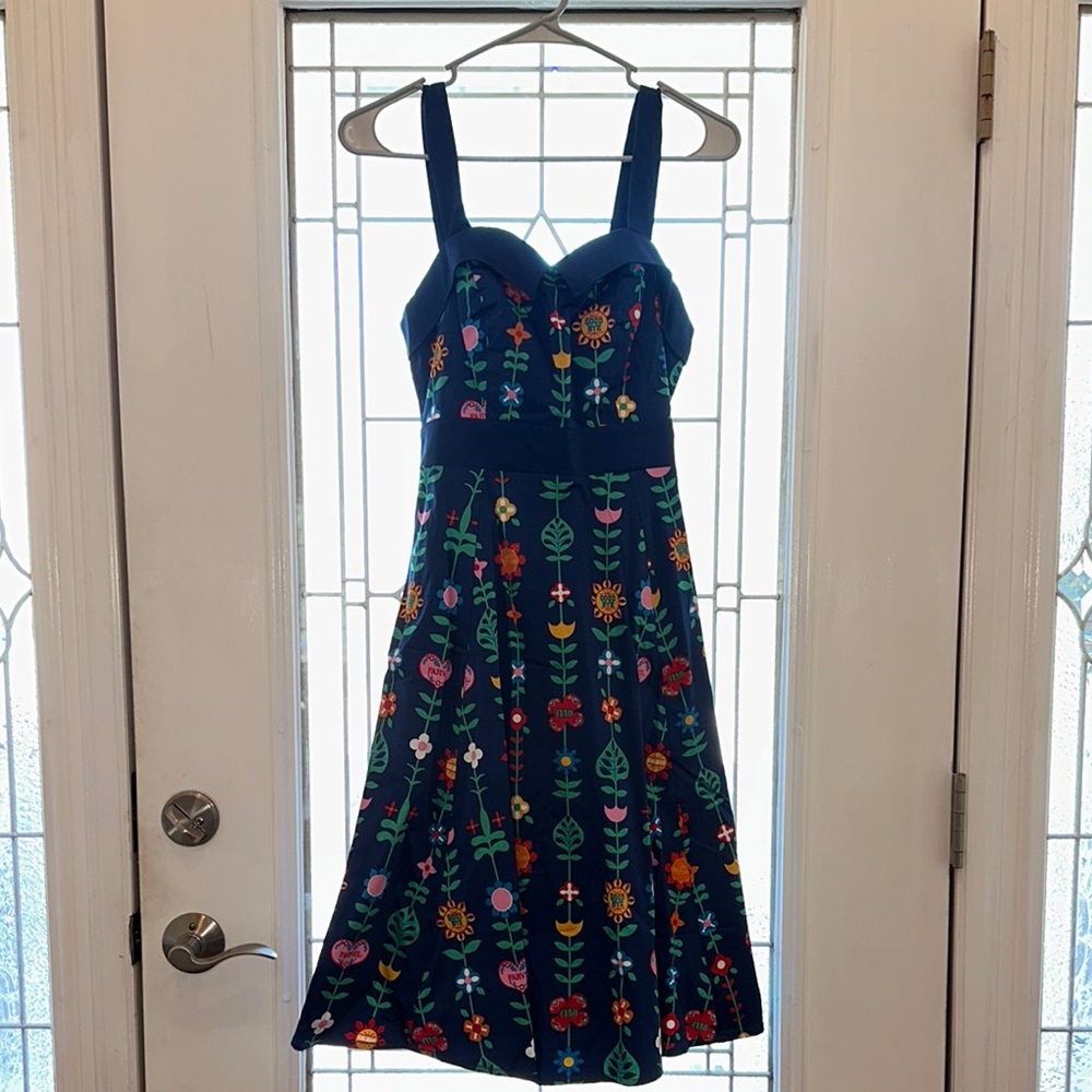 Disney Blue and Yellow Midi Dress for Special Occasions